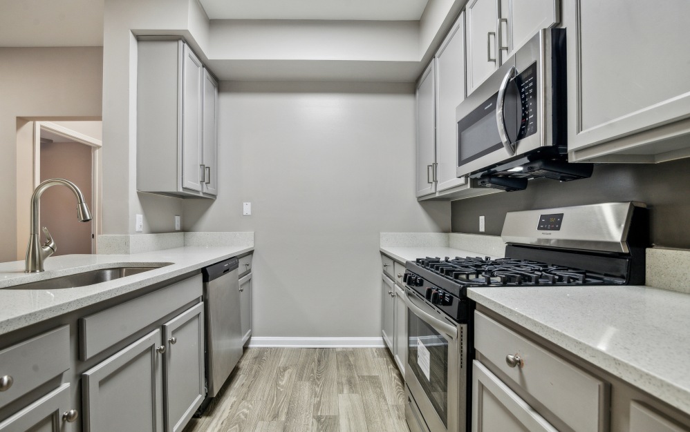 A3 - 1 bedroom floorplan layout with 1 bathroom and 750 square feet (Kitchen)