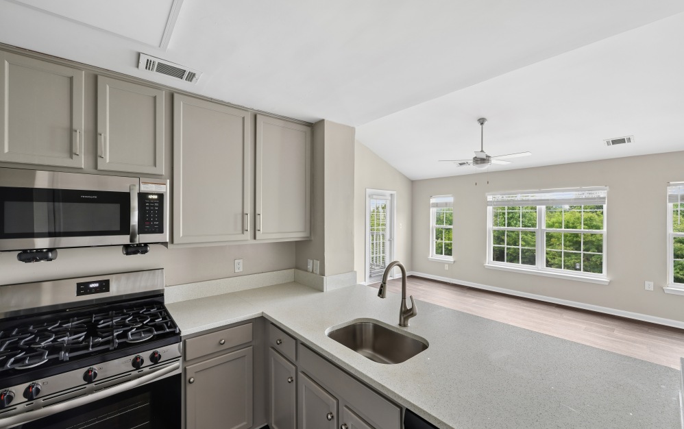 B1 - 2 bedroom floorplan layout with 1 bathroom and 893 square feet (Kitchen)